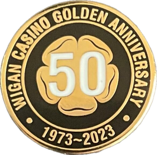 Wigan Casino 50th Anniversary Pin Badge