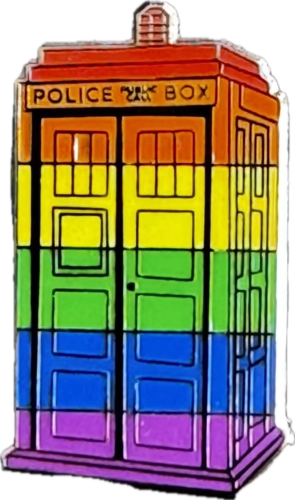 Doctor Who Pride Tardis Pin Badge
