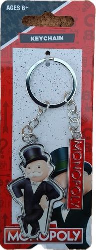 Monopoly Uncle Pennybags With Cane Metal Keychain